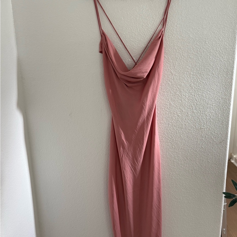 REVOLVE  Braxton Pink Draped Dress